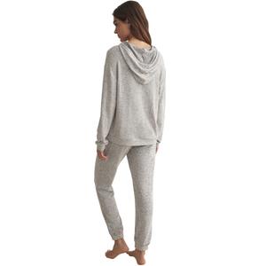 Pijama com sweatshirt com capuz para mulher Selmark Basic P82 image-1