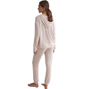 Pijama com sweatshirt com capuz para mulher Selmark Basic P82 image-1