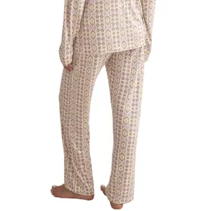 Women's long sleeve shirt and pyjama trousers Selmark Etnica image-3