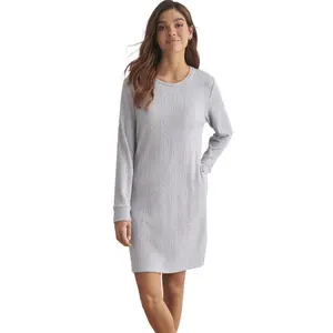 Camisola de dormir de mangas longas para mulher Selmark Texturas image-0