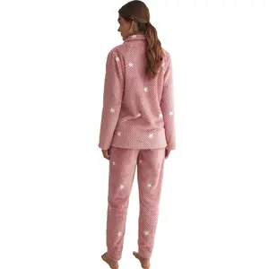 Pijama de calças e camisa de mangas longas para mulher Selmark image-1