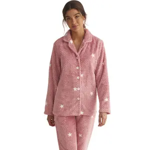 Pijama de calças e camisa de mangas longas para mulher Selmark image-4