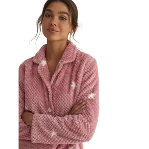 Pijama de calças e camisa de mangas longas para mulher Selmark image-6