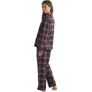 Women's long sleeve shirt and pyjama trousers Selmark Plaid image-1