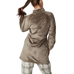 Bata de flecos con cremallera para mujer Selmark Supersoft Complementos image-1