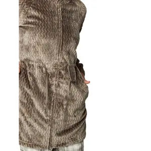 Bata de flecos con cremallera para mujer Selmark Supersoft Complementos image-5