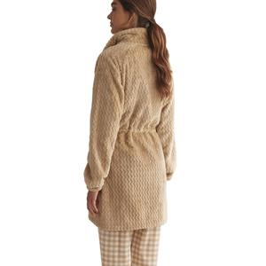 Bata de flecos con cremallera para mujer Selmark Supersoft Complementos image-1