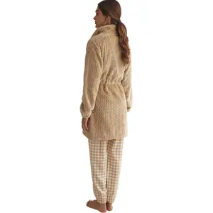 Bata de flecos con cremallera para mujer Selmark Supersoft Complementos image-3