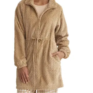 Bata de flecos con cremallera para mujer Selmark Supersoft Complementos image-6
