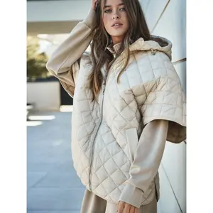 Kurtka puchowa damska z peleryną Selmark PC1 Style ADD image-5