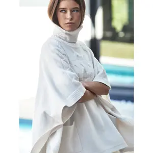 Damen Poncho mit Stehkragen Selmark PC1 Style ADD image-4
