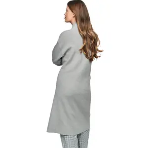 Damen Mid-Length Jacke mit glänzenden Taschen Selmark PC1 Style ADD image-1