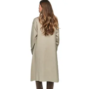 Kurtka midi z błyszczącymi kieszeniami dla kobiet Selmark PC1 Style ADD image-1