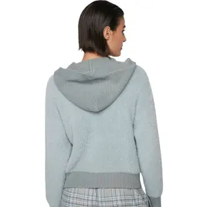 Korte pluche hoodie voor dames Selmark PC1 Style ADD image-1