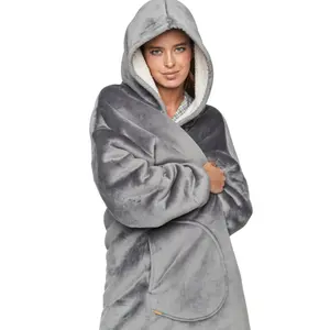 Damen Kapuzenponcho Sweatshirt Selmark Pc1 Style Add image-5