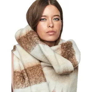 Długa szal w paski damski Selmark PC1 Style ADD image-1