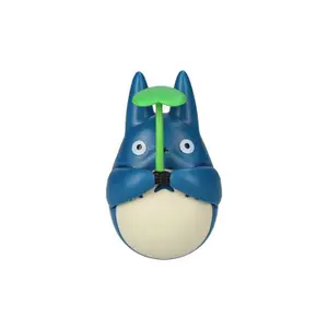 Figurine Semic Mon voisin Totoro culbuto Mid Totoro with leaf image-0