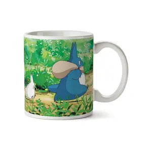 Tazza Semic Studio Ghibli Totoro White And Blue