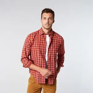 Camisa de cuadros de manga larga Serge Blanco image-1