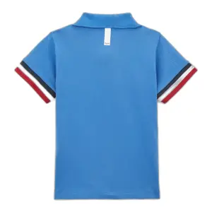 Children's plain pique polo shirt Serge Blanco image-1
