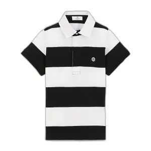 Striped children's polo shirt Serge Blanco Jersey image-0