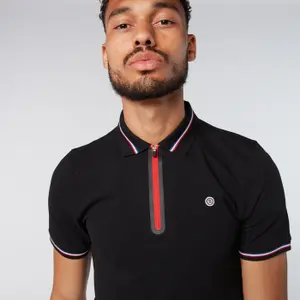 Pólo desportivo de manga curta simples Serge Blanco image-3