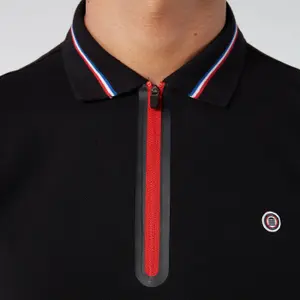 Pólo desportivo de manga curta simples Serge Blanco image-5