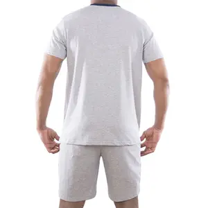 Ensemble pyjama court avec t-shirt col tunisien Serge Blanco image-3