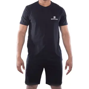 Ensemble pyjama court avec t-shirt col rond West Serge Blanco image-1