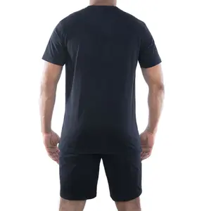 Ensemble pyjama court avec t-shirt col rond West Serge Blanco image-3