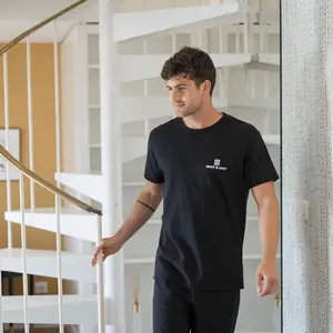 Ensemble pyjama court avec t-shirt col rond West Serge Blanco image-4