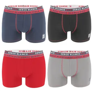 Boxer unis avec surpiqûres Serge Blanco (x4) image-1
