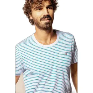 T-shirt slub rayé Serge Blanco image-0