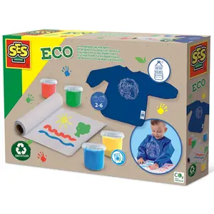 Creative activities finger painting kit with apron SES Creative Manualidades Eco image-0