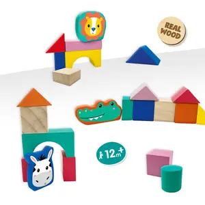 Wooden block building sets SES Creative Tiny Talents image-2