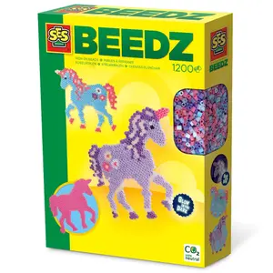 Creative activities ironing beads SES Creative SES Creative Licornes Glow in the Dark image-0