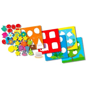 Creative activities gluing shapes SES Creative My first image-1