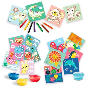 Creative activities 3 in 1 finger painting, coloring and shapes aut SES Creative image-1