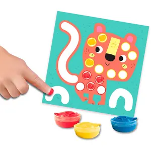 Creative activities 3 in 1 finger painting, coloring and shapes aut SES Creative image-2