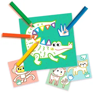 Creative activities 3 in 1 finger painting, coloring and shapes aut SES Creative image-4