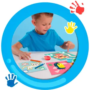Creative activities 3 in 1 finger painting, coloring and shapes aut SES Creative image-5
