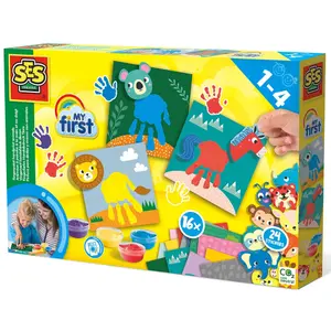 Creative activities hand and finger painting animals SES Creative image-0