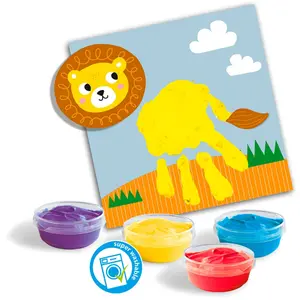 Creative activities hand and finger painting animals SES Creative image-2