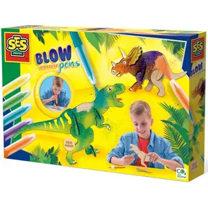 Creative activities blow airbrush pens - dinosaurs SES Creative image-0