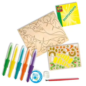 Creative activities blow airbrush pens - dinosaurs SES Creative image-1