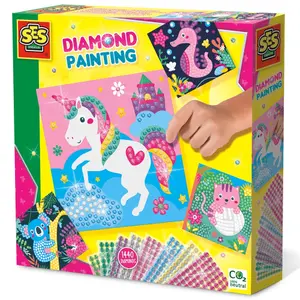 Creative diamond mosaic activities - happy animals SES Creative image-0