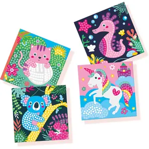 Creative diamond mosaic activities - happy animals SES Creative image-4