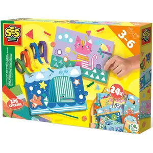 Creative activities I'm learning to glue and recognize shapes SES Creative image-0