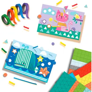 Creative activities I'm learning to glue and recognize shapes SES Creative image-2