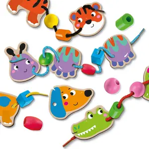 Creative activities animals to lace with beads SES Creative image-2
